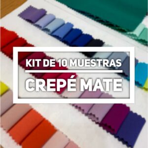 Kit de 10 muestras de Crepé mate