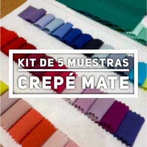 Kit de 5 muestras de Crepé mate