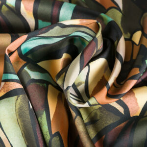 SATEN ESTAMPADO FLORES