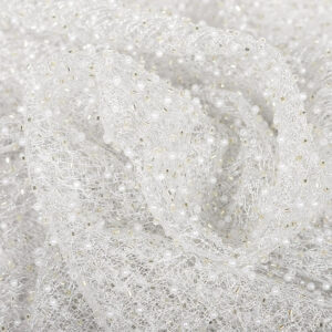 Paillette pedrería blanco natural