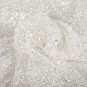 Paillette pedrería blanco natural