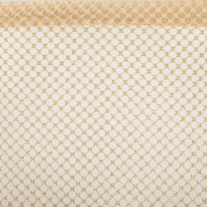 Tul bordado pedrería oro