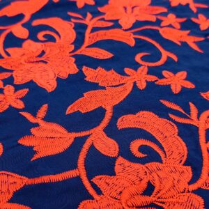 Viscosa mantón fondo azul noche