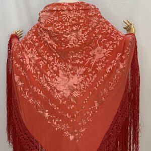 Mantón Coral bordado Coral (Bordado a mano)